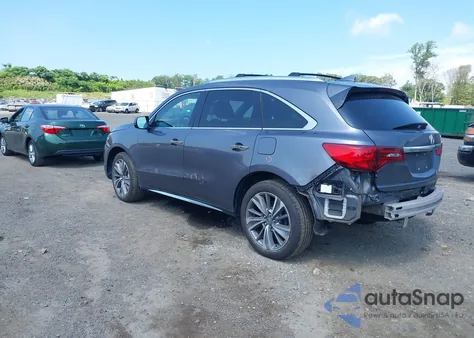 2017 Acura Mdx Technology Package from USA, damaged, VIN 5J8YD4H54HL004319
